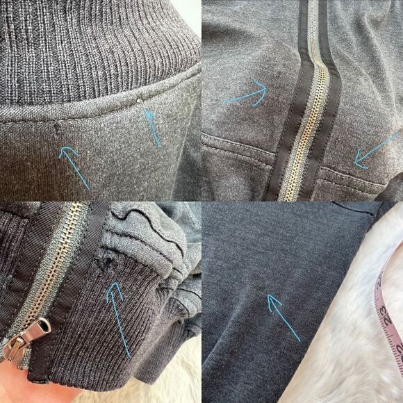 Bilancioni Zip Up Sweater Jacket Silk Wool Blend Dark Charcoal Gray size 52 - Picture 11 of 13